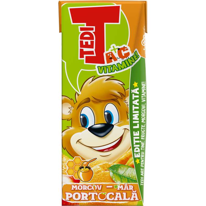 Tedi Suc Morcov/Mar/Portocale 0.2L