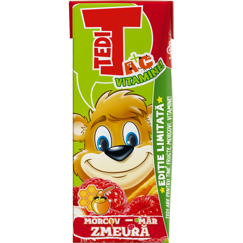 Tedi Suc Morcov/Zmeură/Mar 0.2L