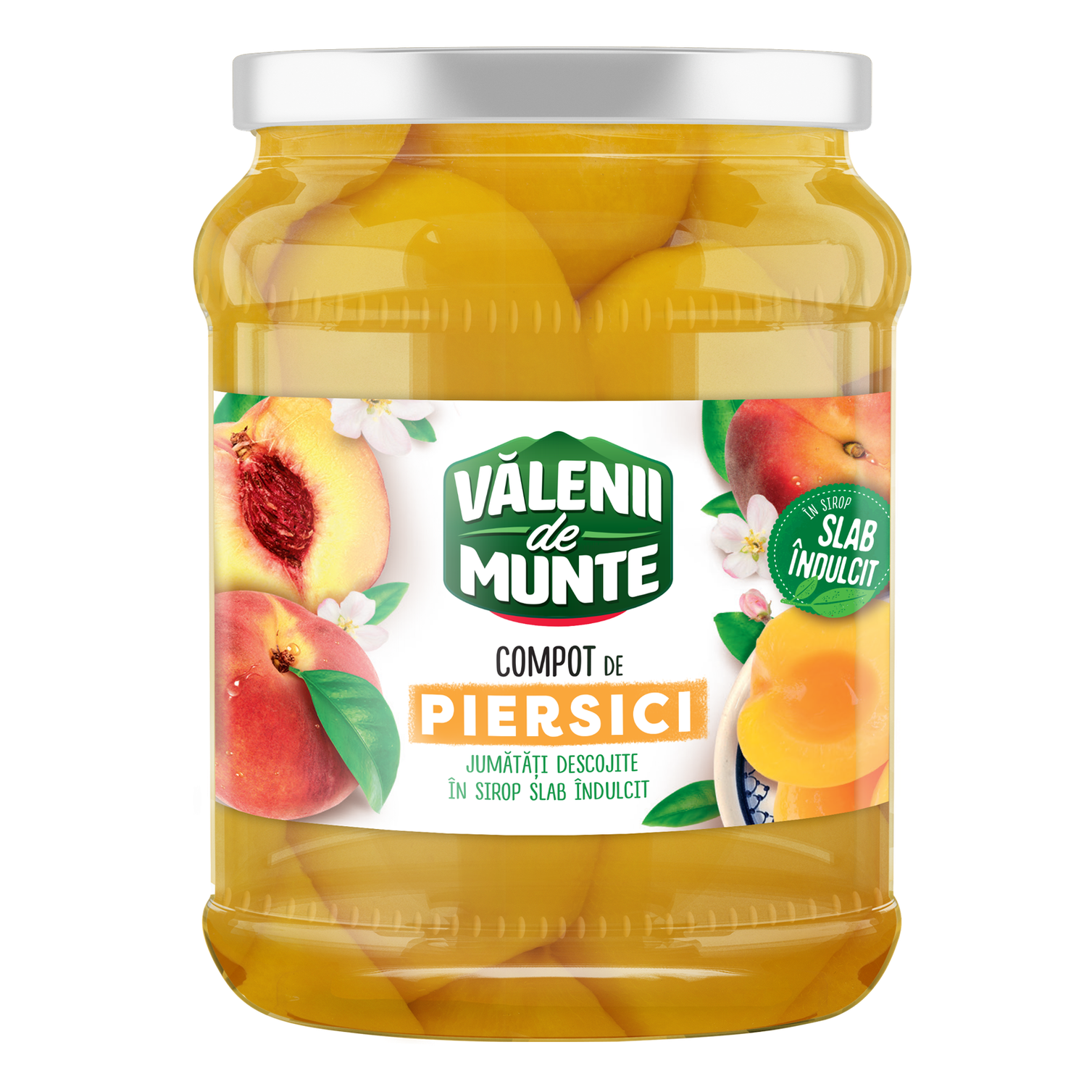 Valenii De Munte Compot Piersici 680Gr