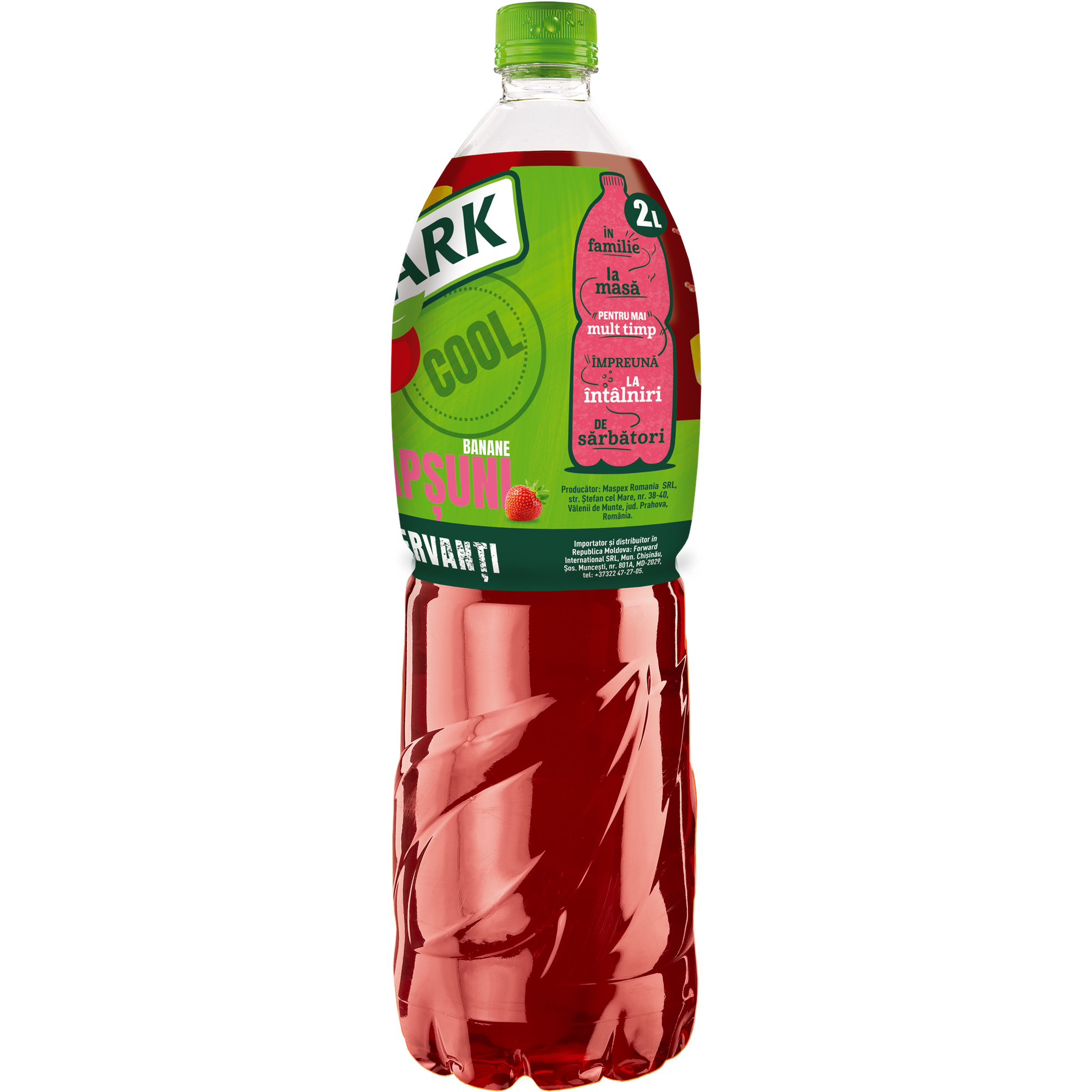 Tymbark Cool Banane/Căpșuni 2L