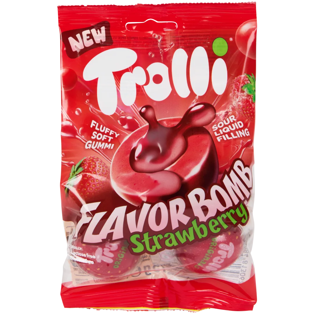 Trolli Jeleu Flavor Bomb Căpșuni 18.8Gr