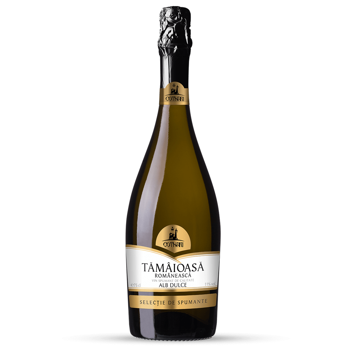 Vin Cotnari Spumant Tămâioasă Românească 0.75L Dulce