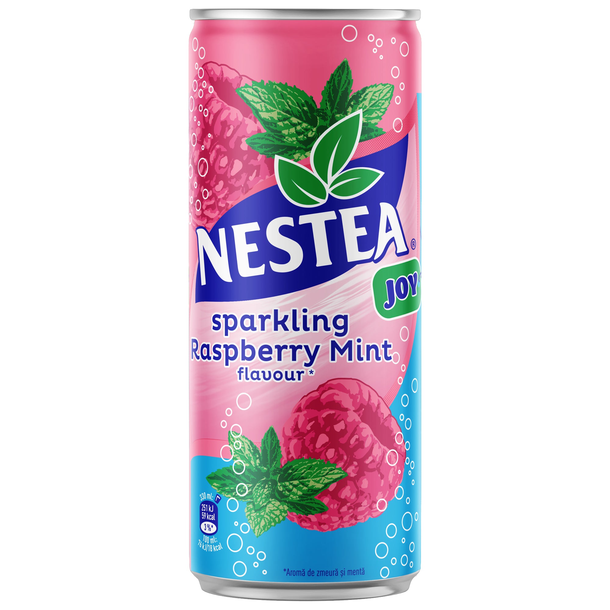 Nestea Sparkling Ice Tea 0.33L Zmeură și Mentă Doză