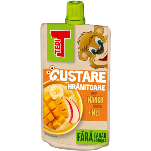 Tedi Gustare Hranitoare Mei, Mere, Mango si Banana 100Gr