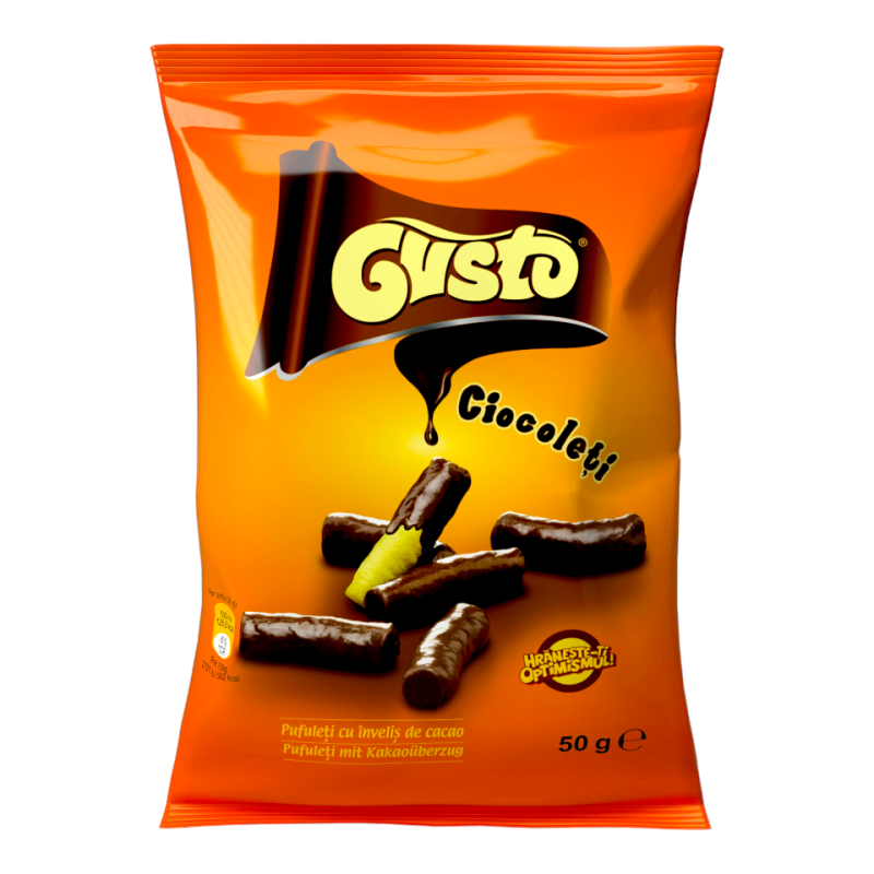 Gusto Pufuleti Ciocolată 50Gr