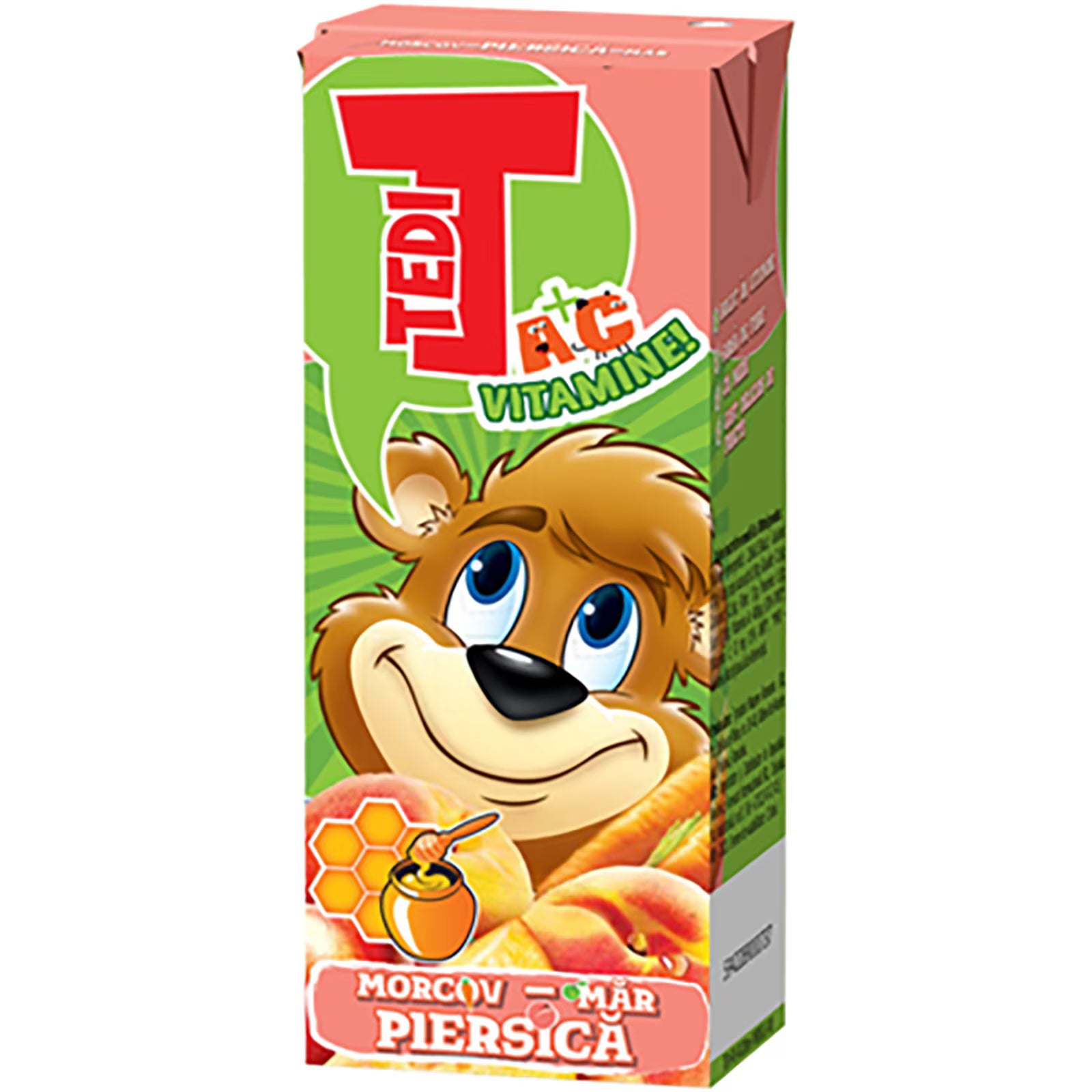 Tedi 100% Suc Morcov, Mar si Piersică 0.2L