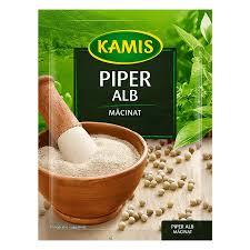 Kamis Piper Alb Macinat 20Gr