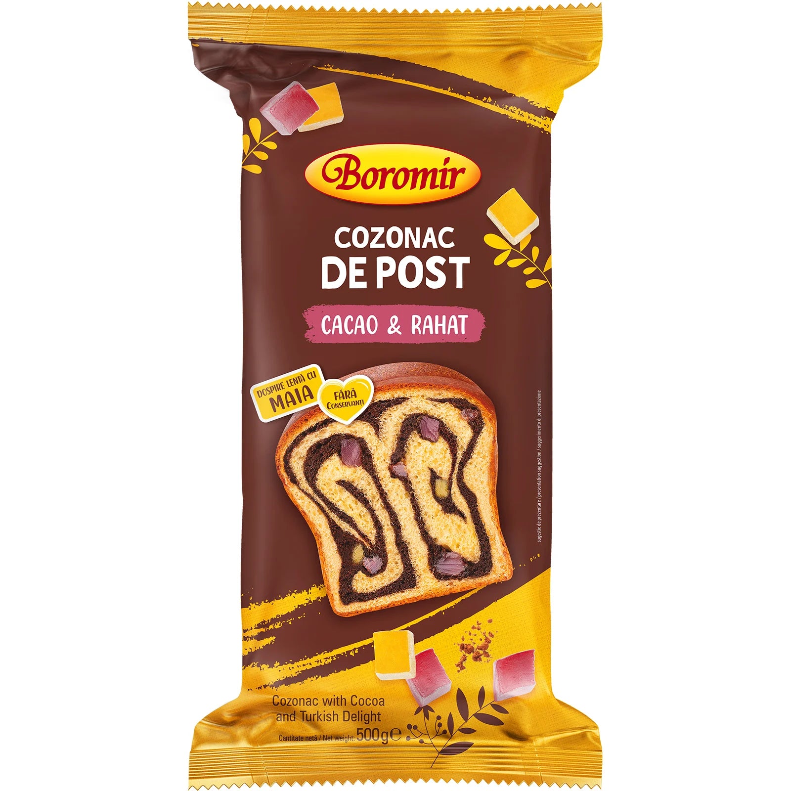 Cozonac Post Cacao Si Rahat 500Gr