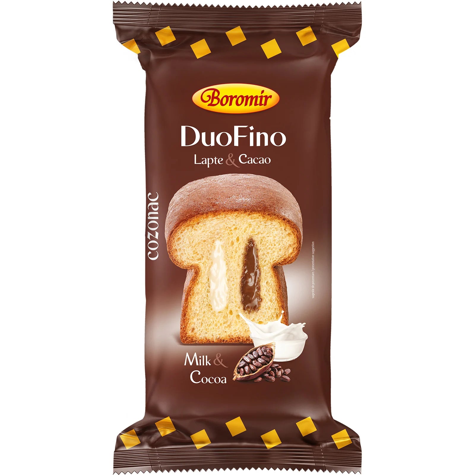 Cozonac Duofino Lapte & Cacao 400Gr