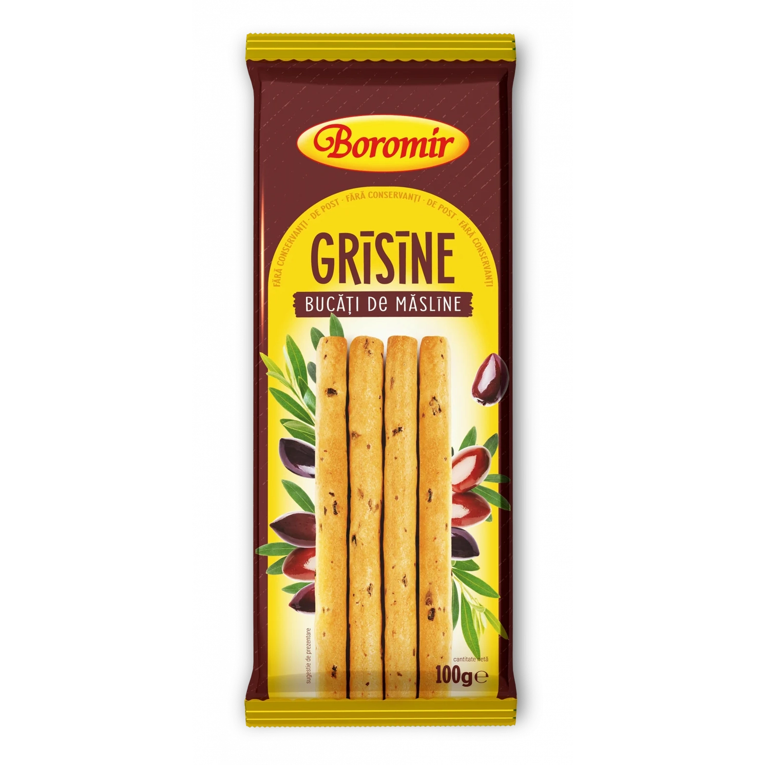 Grisine Cu Bucati De Măsline 100Gr