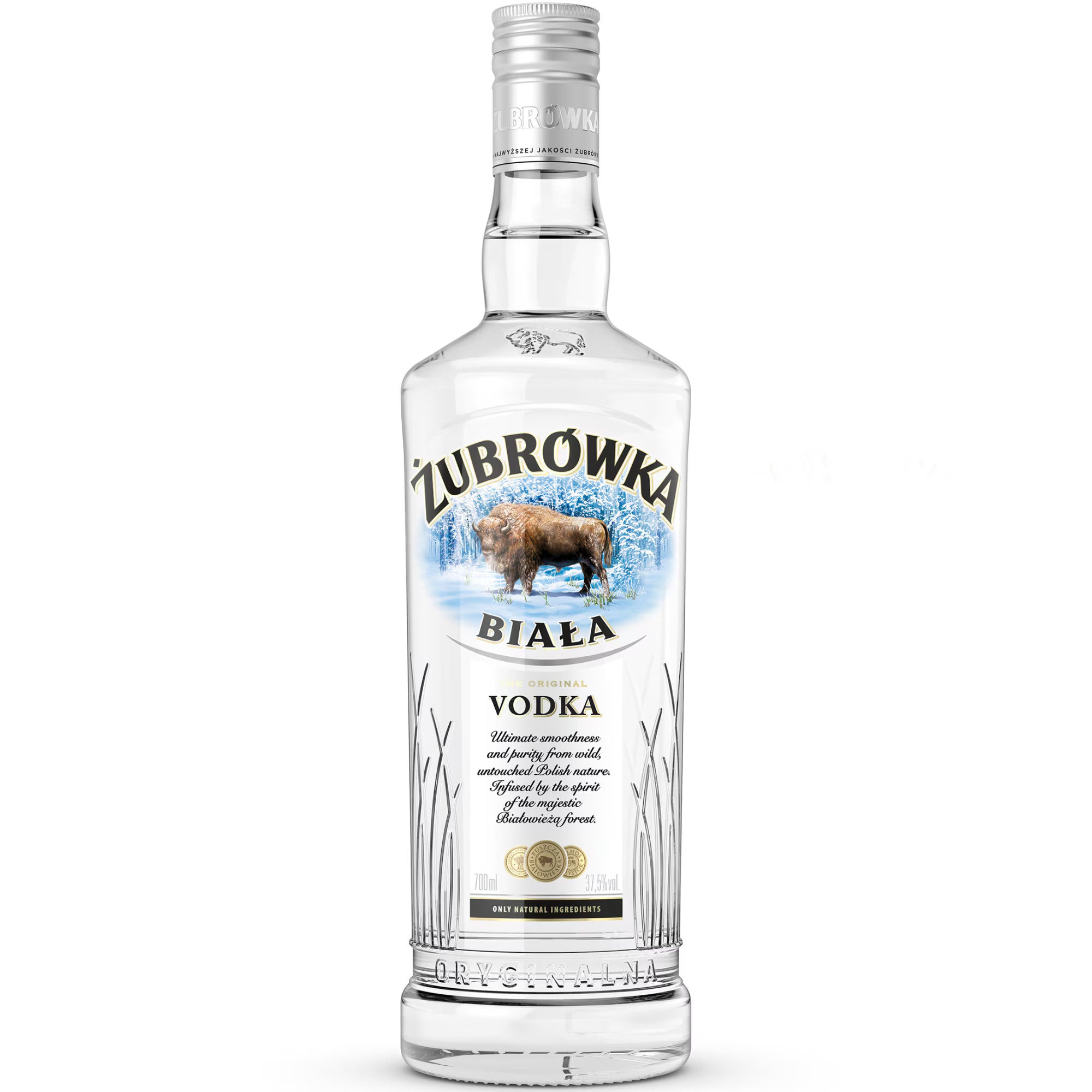 Vodka Zubrowka 0.7L Biala 37.5%