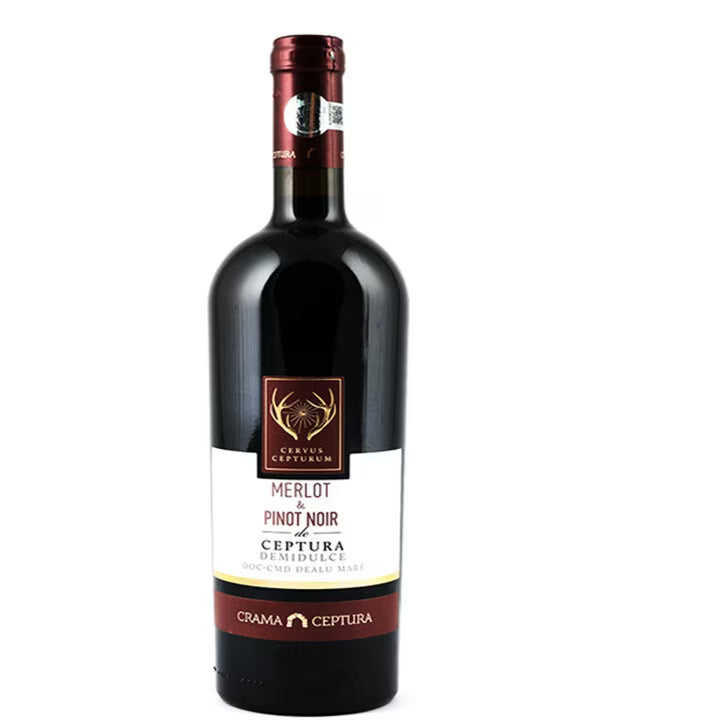 Vin Cervus Cepturum Merlot/Pinot Noir 0.75L Demidulce