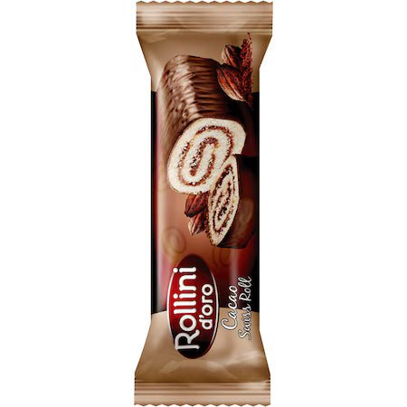 Rollini Cremă Cacao Glazurata 180Gr